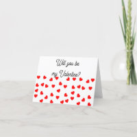 Werden Sie mein Valentin sein? Playful Red Hearts