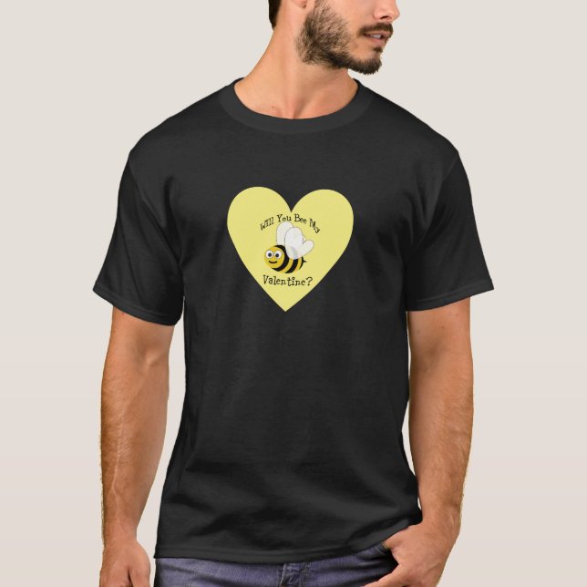 Werden Sie mein Valentin sein? T-Shirt (Vorderseite)