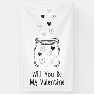 Werden Sie mein Valentinbanner sein? Banner