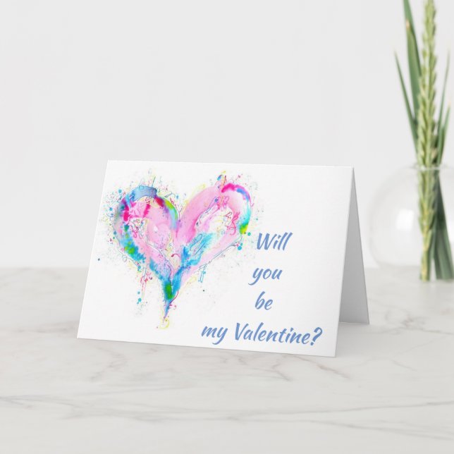 WERDEN SIE MEIN VALENTINE FÜR DIE ERHOLUNG UNSERES KARTE (Vorderseite)