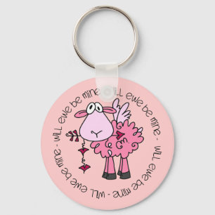 Werden Sie mein Valentine sein? Schlüsselanhänger