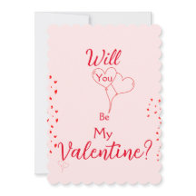 Werden Sie mein Valentiner Vorschlagskarte sein?