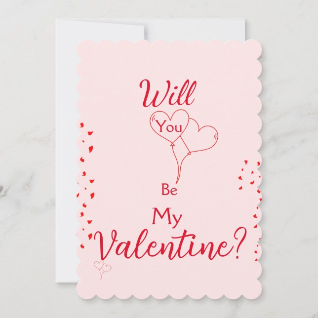 Werden Sie mein Valentiner Vorschlagskarte sein? Einladung (Vorderseite)