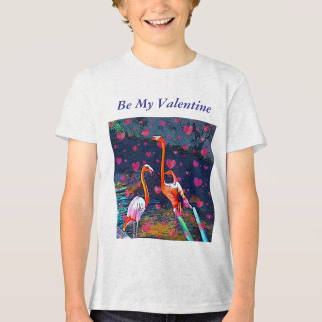 Werden Sie mein Valentinin sein? Tri-Blend Shirt (Vorderseite)