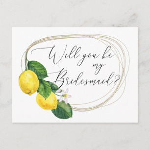 Werden Sie mein Vorschlag von Bridesmaid sein?   L Einladungspostkarte