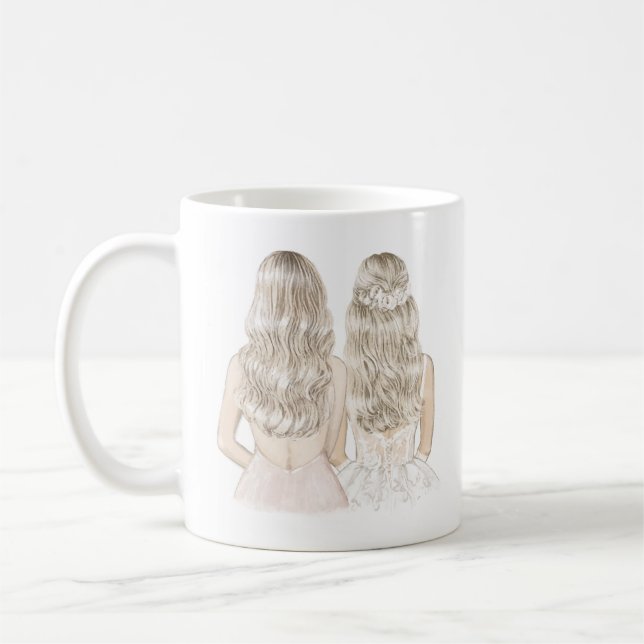 Werden Sie meine beste Freundin-Tasse sein? Kaffeetasse (Links)