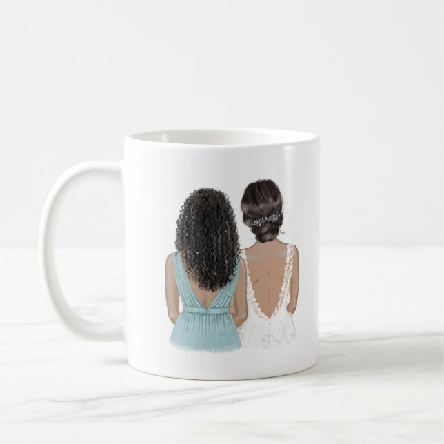 Werden Sie meine beste Freundin-Tasse sein? Kaffeetasse (Links)