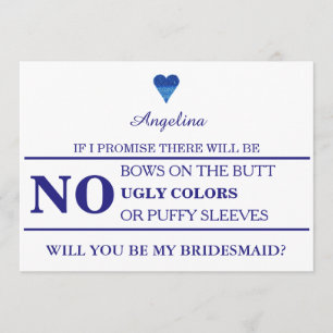 Werden Sie meine Brautjungfrau sein? Einladung