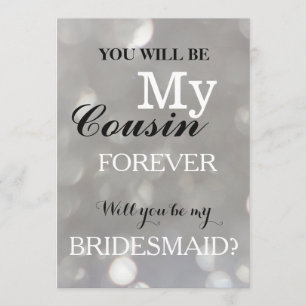 Werden Sie meine Brautjungfrau sein? Einladung