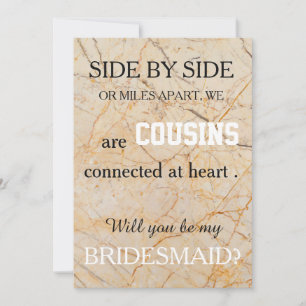 Werden Sie meine Brautjungfrau sein? Einladung