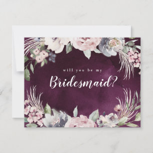 Werden Sie meine Bridesmädchen eleganten boho flor Einladung