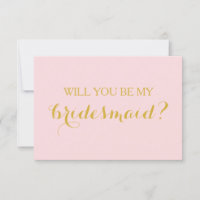 Werden Sie meine Bridesmaid-Card-Brautparty-Karte