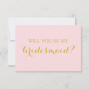 Werden Sie meine Bridesmaid-Card-Brautparty-Karte Einladung