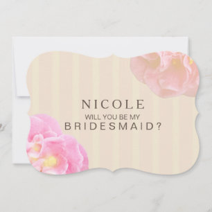 Werden Sie meine Bridesmaid Custom Invite Nicole Einladung