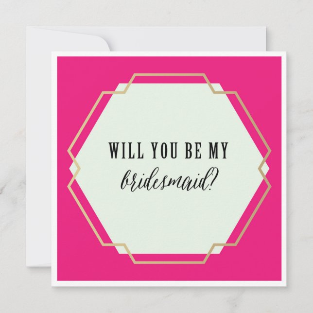 WERDEN SIE MEINE BRIDESMAID-Einladung SEIN? Einladung (Vorderseite)