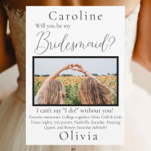 Werden Sie meine Bridesmaid-Foto Lieblings-Erinner