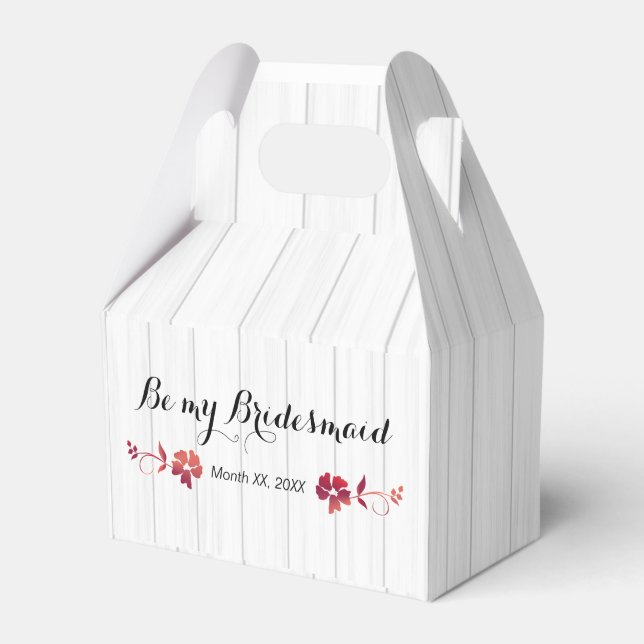 Werden Sie meine Bridesmaid-Geschenkideen sein - G Geschenkschachtel (Vorderseite)