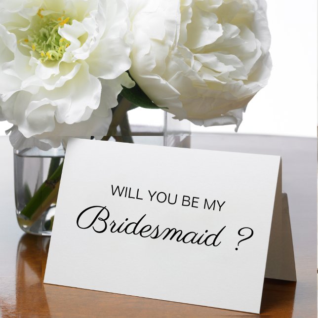Werden Sie meine Bridesmaid-Hochzeitsgeschenke sei Karte (Von Creator hochgeladen)