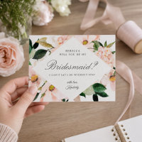Werden Sie meine Bridesmaid Hydrangea Blush Floral