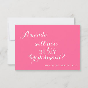 Werden Sie meine Bridesmaid-Karte Einladung