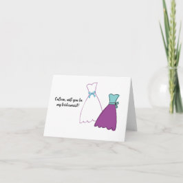 Werden Sie meine Bridesmaid-Karte personalisiert s Karte
