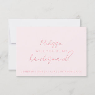 Werden Sie meine Bridesmaid-Karte - Script roink Einladung