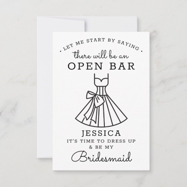 Werden Sie meine Bridesmaid-Karte sein? Dankeskarte (Vorderseite)