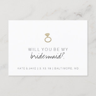 Werden Sie meine Bridesmaid-Karte sein? Einladung