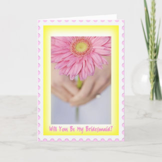 Werden Sie meine Bridesmaid-Karte sein? Einladung