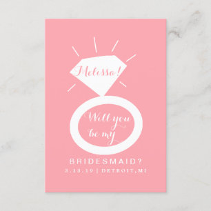 Werden Sie meine Bridesmaid-Karte sein? Einladung