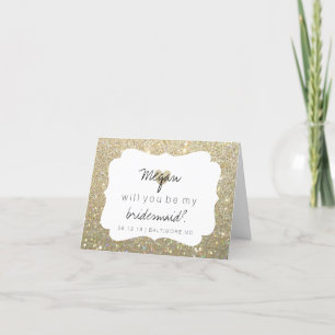 Werden Sie meine Bridesmaid-Karte sein - Herzklopf Einladung