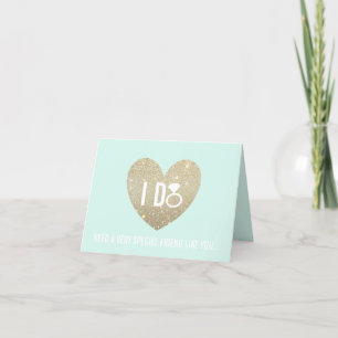 Werden Sie meine Bridesmaid-Karte sein - ich tue d Einladung