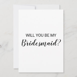 Werden Sie meine Bridesmaid-Notizen sein? Dankeskarte
