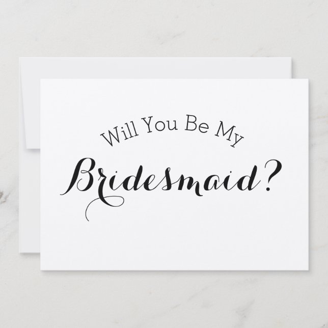 Werden Sie meine Bridesmaid-rustikale Karte sein? (Vorderseite)