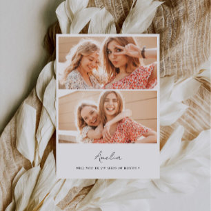 Werden Sie meine Bridesmaid sein, Bridesmaid 2 Fot Einladung