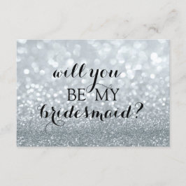 Werden Sie meine Bridesmaid sein - das Silberfab d Einladung