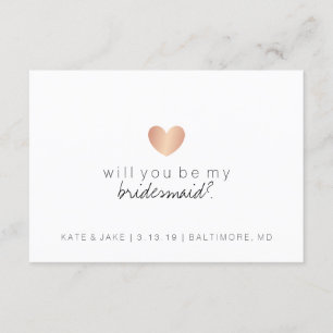 Werden Sie meine Bridesmaid sein - Herzmuskelmöwe Einladung