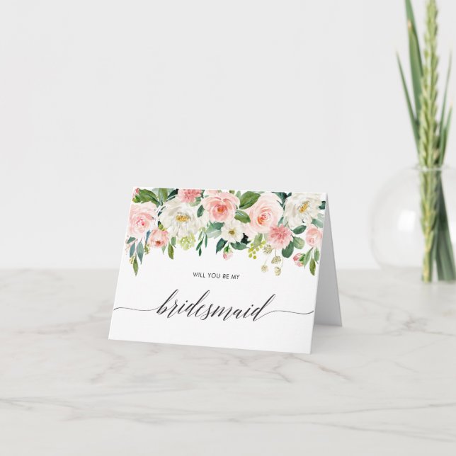 Werden Sie meine Bridesmaid sein, Keepake, Hochzei Einladung (Vorderseite)