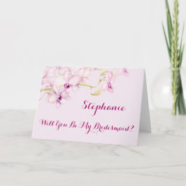 Werden Sie meine Bridesmaid-Tropenkarte sein? Einladung