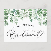Werden Sie meine Bridesmaid-Vorschlagskarte sein?
