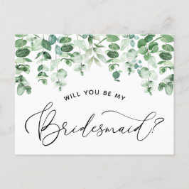 Werden Sie meine Bridesmaid-Vorschlagskarte sein? Ankündigungspostkarte