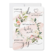 Werden Sie meine Bridesmaid-Vorschlagskarte sein?