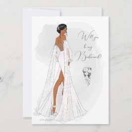 Werden Sie meine Bridesmaid-Vorschlagskarte sein Einladung