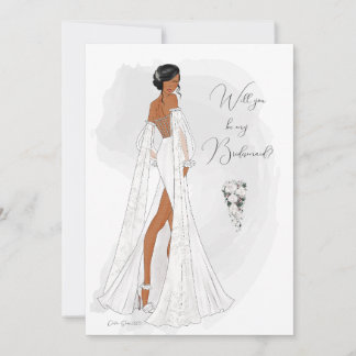 Werden Sie meine Bridesmaid-Vorschlagskarte sein Einladung
