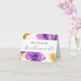 Werden Sie meine Bridesmaid-Vorschlagskarte sein? Karte