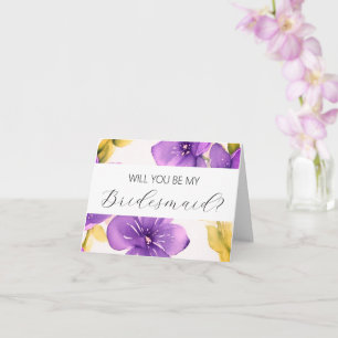 Werden Sie meine Bridesmaid-Vorschlagskarte sein? Karte