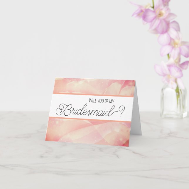 Werden Sie meine Bridesmaid-Vorschlagskarte sein? Karte (Orchidee)