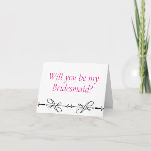 Werden Sie meine Bridesmaid-Vorschlagskarte sein? Karte