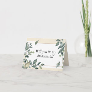 Werden Sie meine Bridesmaid-Vorschlagskarte sein? Karte