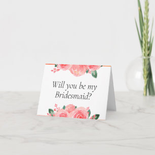 Werden Sie meine Bridesmaid-Vorschlagskarte sein? Karte